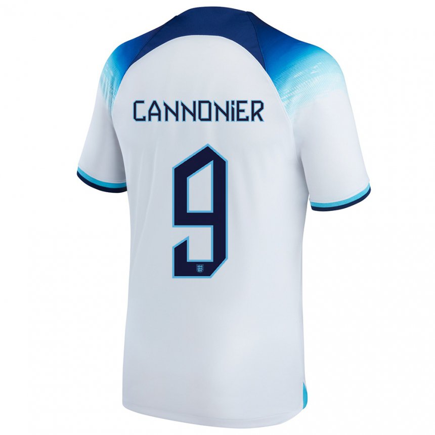 Herren Englische Oakley Cannonier #9 Weiß Blau Heimtrikot Trikot 22-24 T-shirt Belgien
