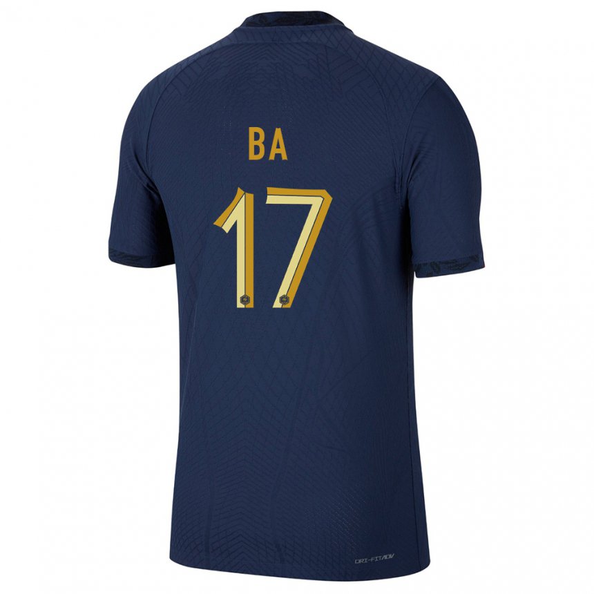Herren Französische Abdoullah Ba #17 Marineblau Heimtrikot Trikot 22-24 T-shirt Belgien