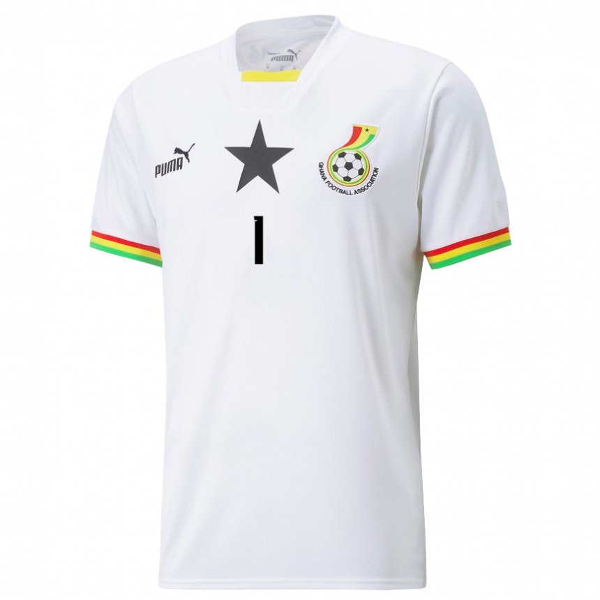 Herren Ghanaische Fafali Dumehasi #1 Weiß Heimtrikot Trikot 22-24 T-shirt Belgien