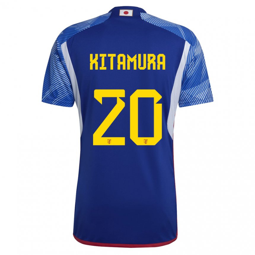 Herren Japanische Nanami Kitamura #20 Königsblau Heimtrikot Trikot 22-24 T-shirt Belgien