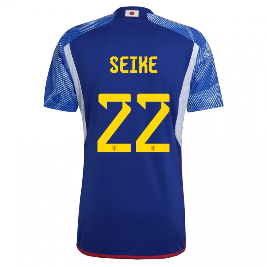Homme Maillot Japon Kiko Seike #22 Bleu Royal Tenues Domicile 22-24 T-shirt Belgique