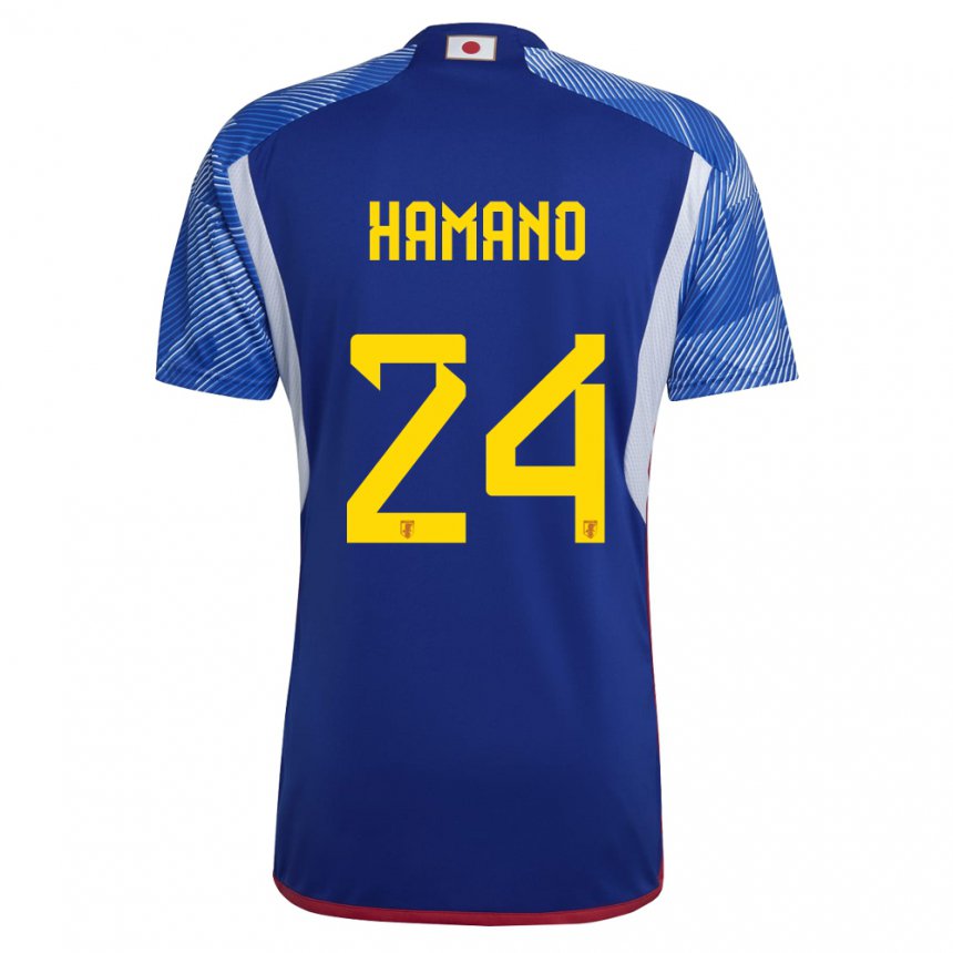 Herren Japanische Maika Hamano #24 Königsblau Heimtrikot Trikot 22-24 T-shirt Belgien