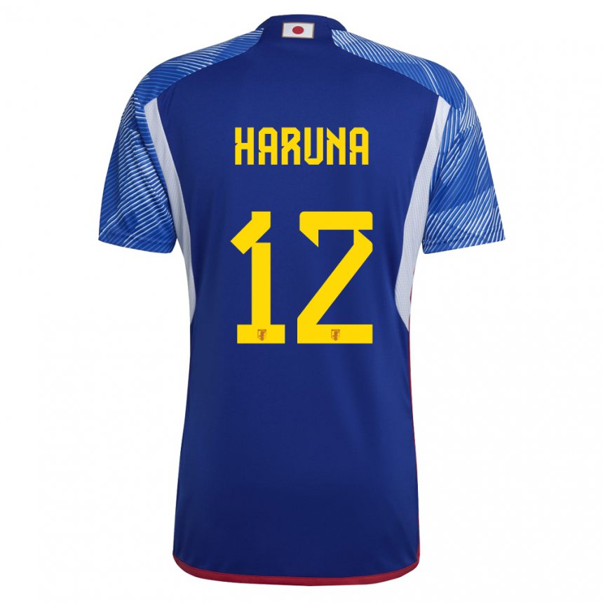Herren Japanische Ryusei Haruna #12 Königsblau Heimtrikot Trikot 22-24 T-shirt Belgien