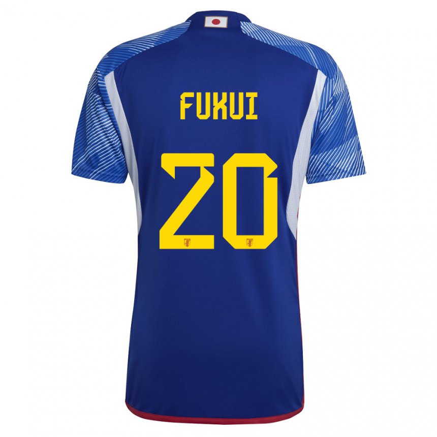 Herren Japanische Taichi Fukui #20 Königsblau Heimtrikot Trikot 22-24 T-shirt Belgien