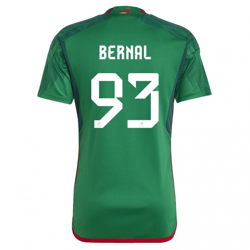 Homme Maillot Mexique Rebeca Bernal #93 Vert Tenues Domicile 22-24 T-shirt Belgique