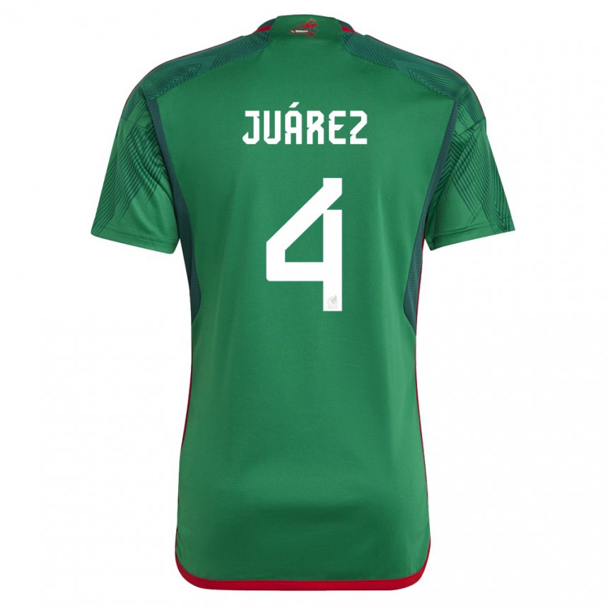 Herren Mexikanische Ramon Juarez #4 Grün Heimtrikot Trikot 22-24 T-shirt Belgien