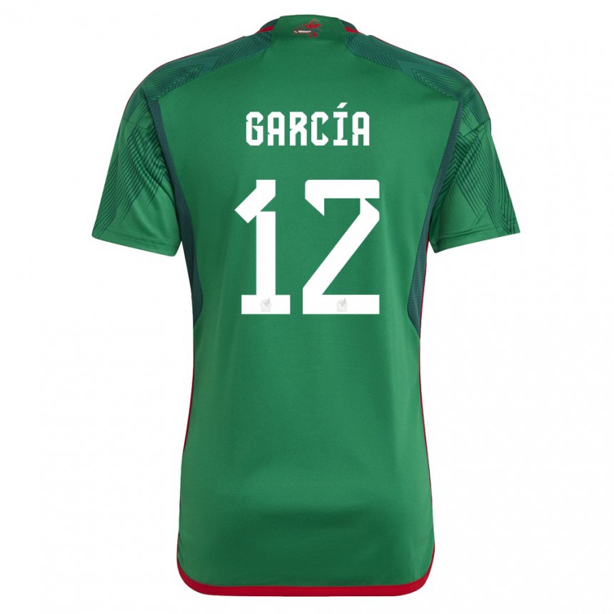 Herren Mexikanische Eduardo Garcia #12 Grün Heimtrikot Trikot 22-24 T-shirt Belgien
