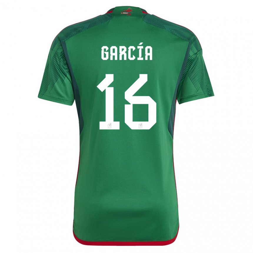 Herren Mexikanische Uziel Garcia #16 Grün Heimtrikot Trikot 22-24 T-shirt Belgien