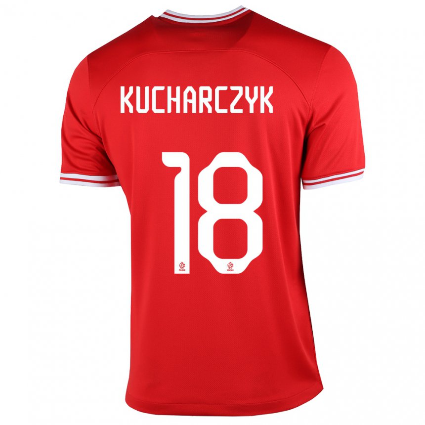 Herren Polnische Filip Kucharczyk #18 Rot Auswärtstrikot Trikot 22-24 T-shirt Belgien
