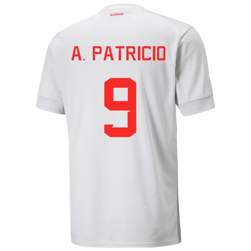 Herren Schweizer Alexandre Dias Patricio #9 Weiß Auswärtstrikot Trikot 22-24 T-shirt Belgien