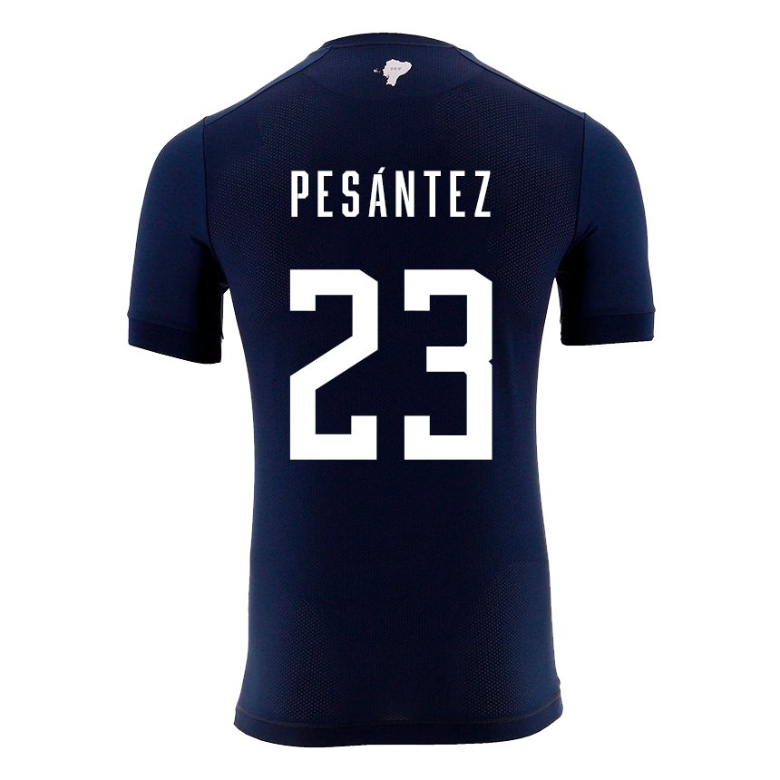 Herren Ecuadorianische Danna Pesantez #23 Marineblau Auswärtstrikot Trikot 22-24 T-shirt Belgien