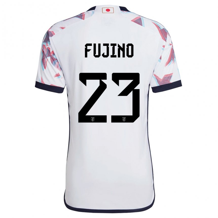 Homme Maillot Japon Aoba Fujino #23 Blanc Tenues Extérieur 22-24 T-shirt Belgique