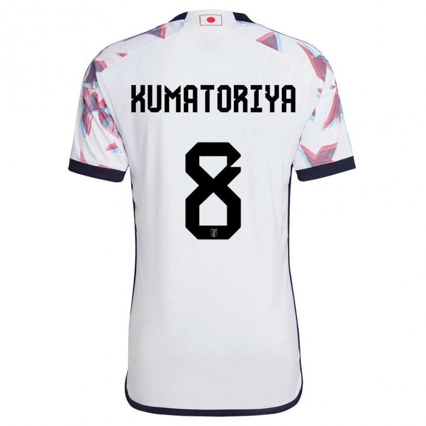 Herren Japanische Issei Kumatoriya #8 Weiß Auswärtstrikot Trikot 22-24 T-shirt Belgien