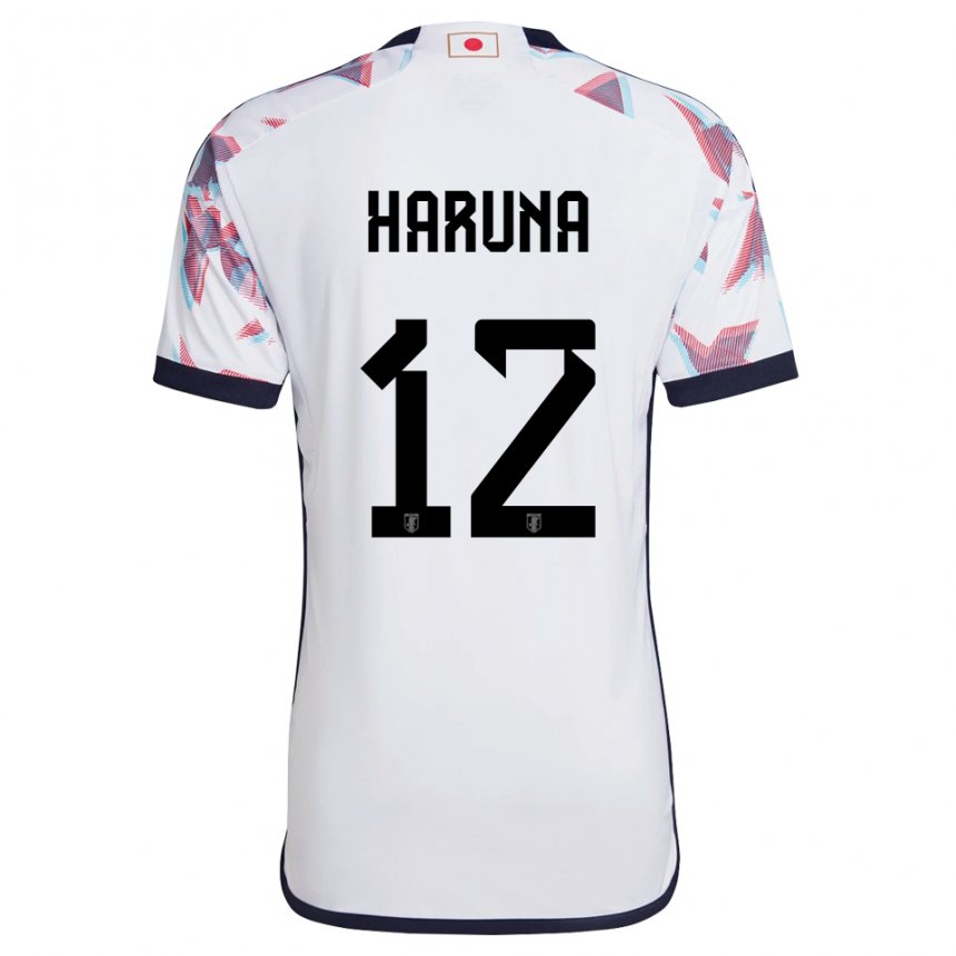 Herren Japanische Ryusei Haruna #12 Weiß Auswärtstrikot Trikot 22-24 T-shirt Belgien