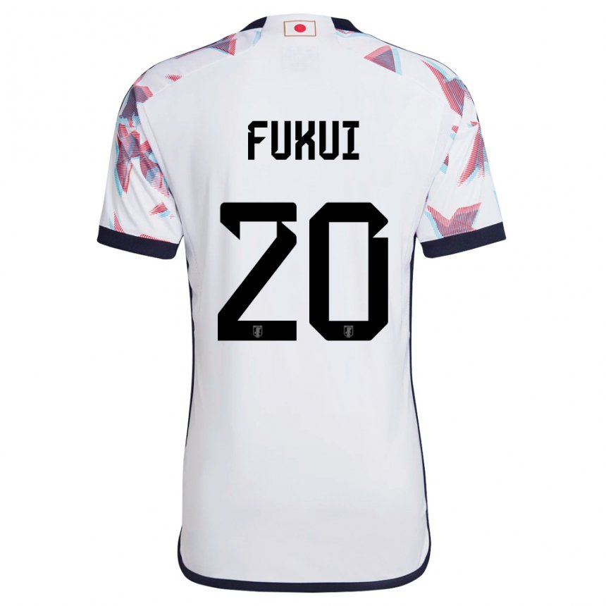 Homme Maillot Japon Taichi Fukui #20 Blanc Tenues Extérieur 22-24 T-shirt Belgique