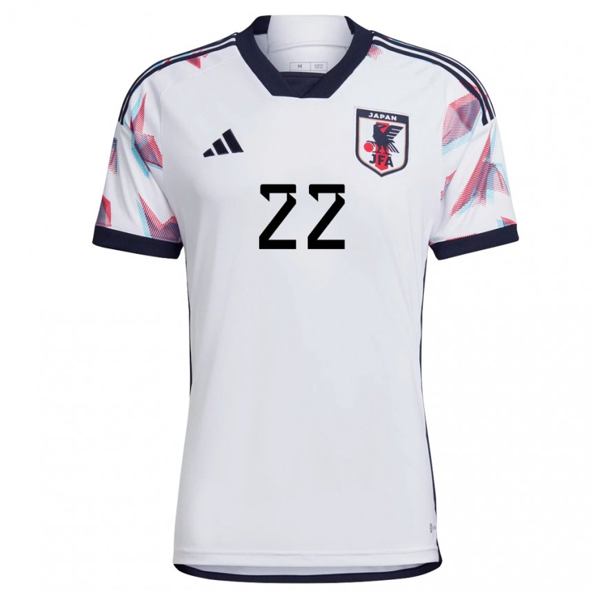 Herren Japanische Yoshiki Narahara #22 Weiß Auswärtstrikot Trikot 22-24 T-shirt Belgien