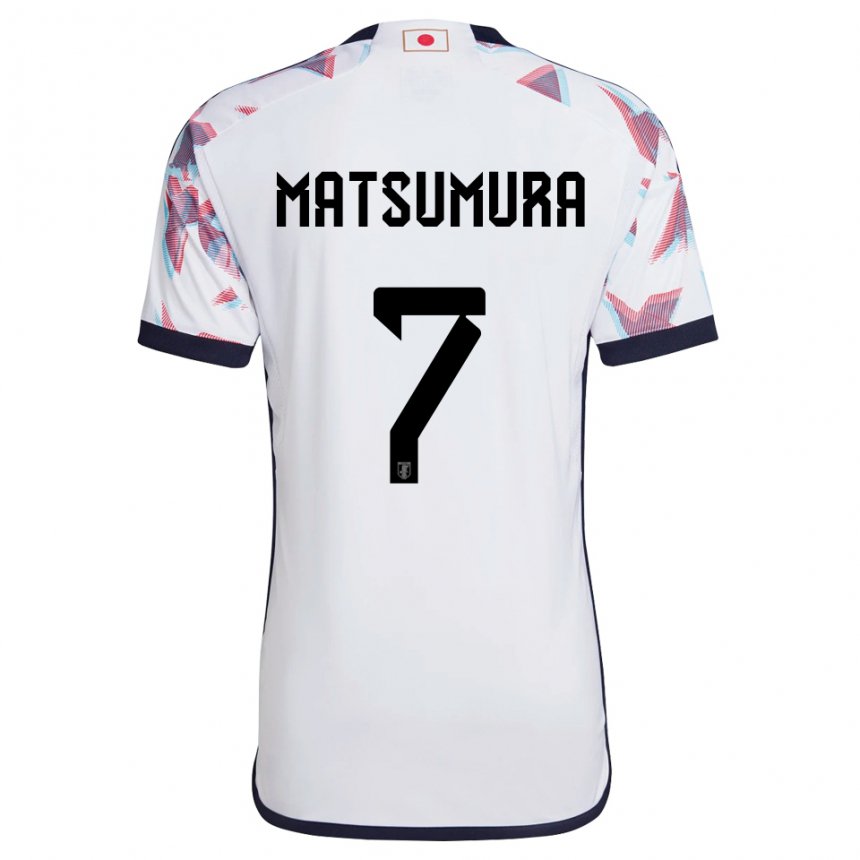 Homme Maillot Japon Kosuke Matsumura #7 Blanc Tenues Extérieur 22-24 T-shirt Belgique