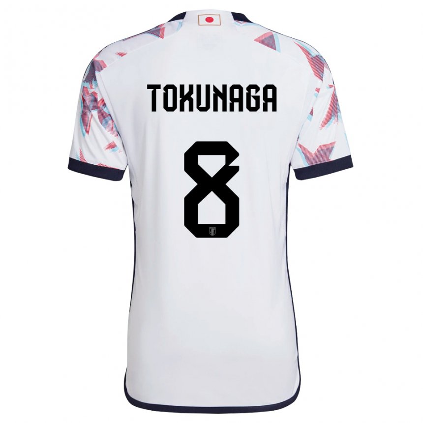 Herren Japanische Ryo Tokunaga #8 Weiß Auswärtstrikot Trikot 22-24 T-shirt Belgien