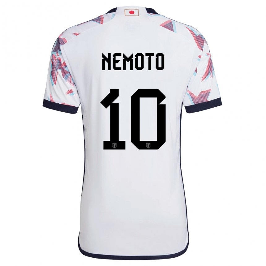 Herren Japanische Kotaro Nemoto #10 Weiß Auswärtstrikot Trikot 22-24 T-shirt Belgien