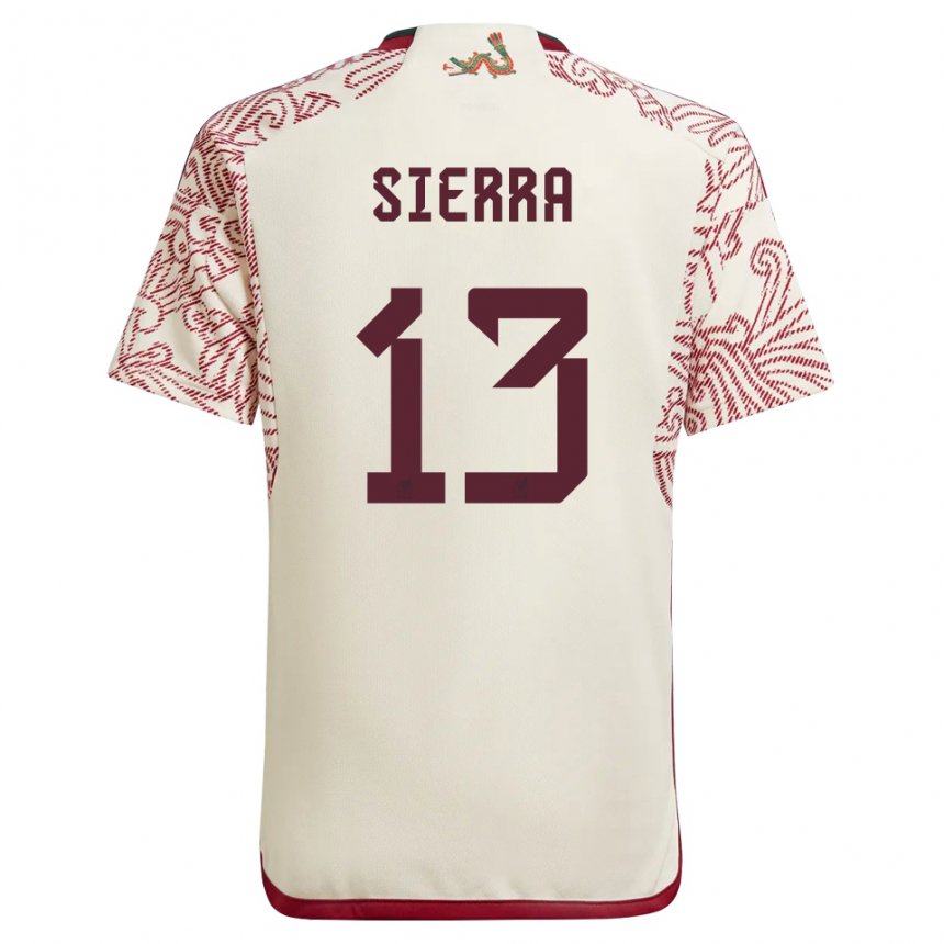 Herren Mexikanische Bianca Sierra #13 Wunder Weiß Rot Auswärtstrikot Trikot 22-24 T-shirt Belgien