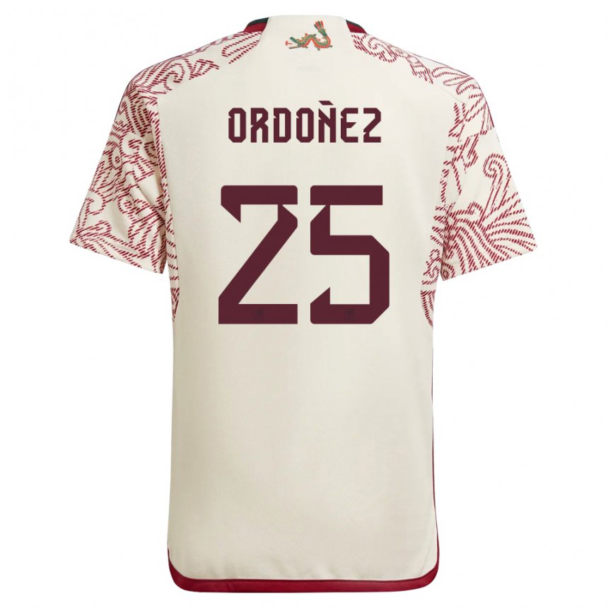 Herren Mexikanische Diana Ordonez #25 Wunder Weiß Rot Auswärtstrikot Trikot 22-24 T-shirt Belgien