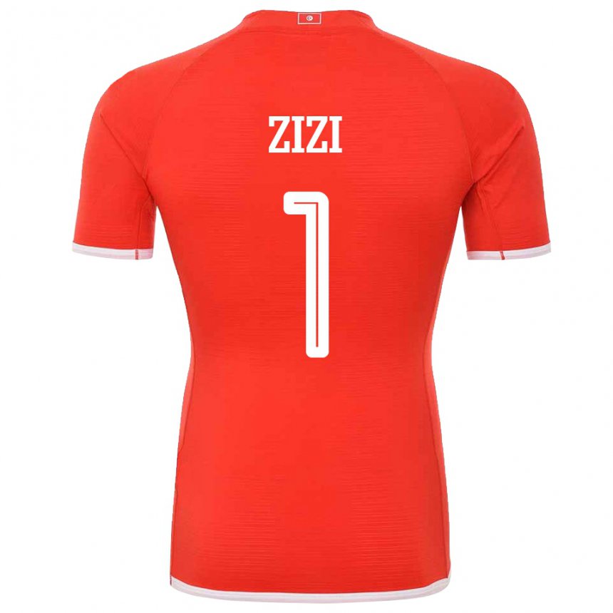 Damen Tunesische Nesrine Zizi #1 Rot Heimtrikot Trikot 22-24 T-shirt Belgien