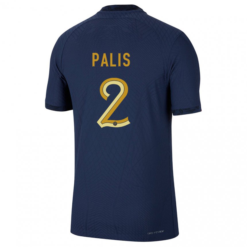 Damen Französische Ella Palis #2 Marineblau Heimtrikot Trikot 22-24 T-shirt Belgien