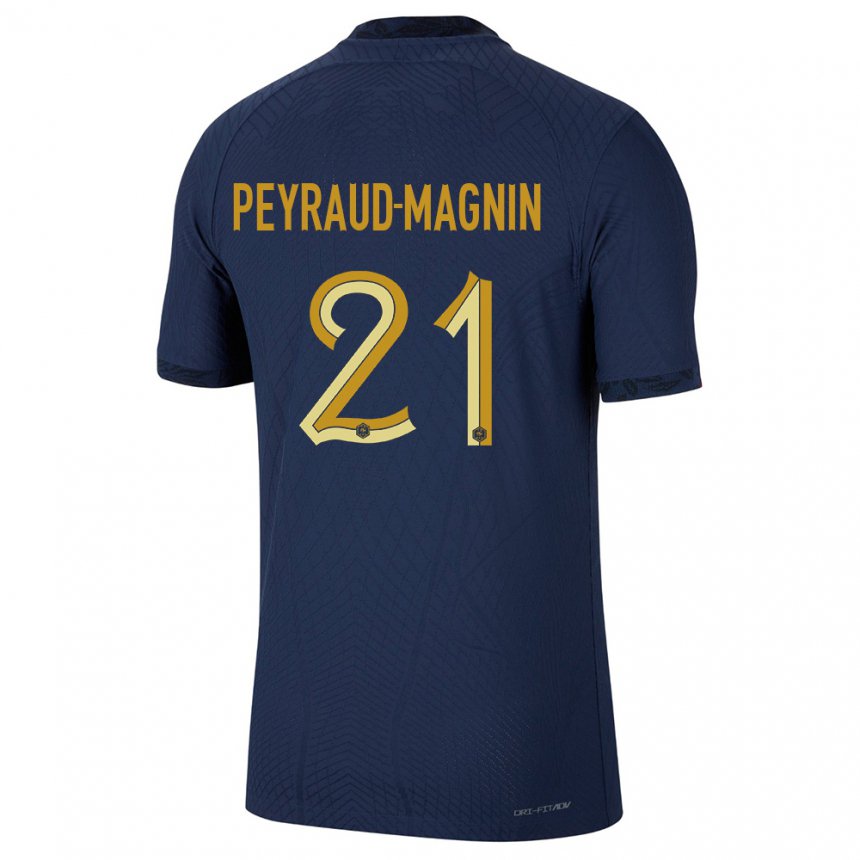 Damen Französische Pauline Peyraud Magnin #21 Marineblau Heimtrikot Trikot 22-24 T-shirt Belgien
