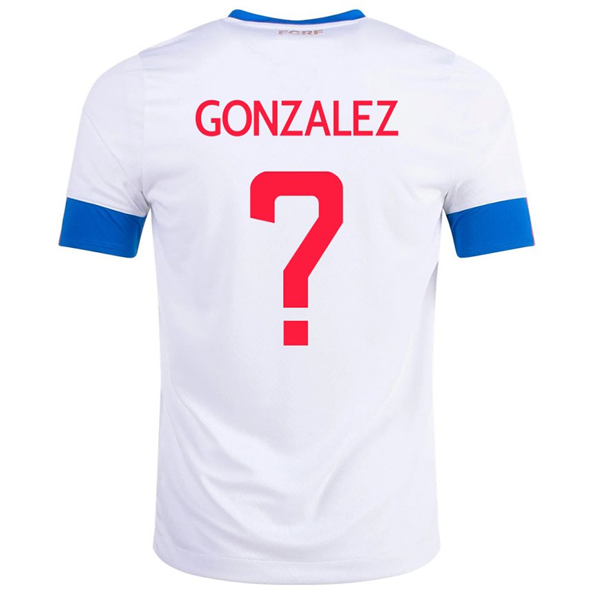 Damen Costa-ricanische Ariel Gonzalez #0 Weiß Auswärtstrikot Trikot 22-24 T-shirt Belgien