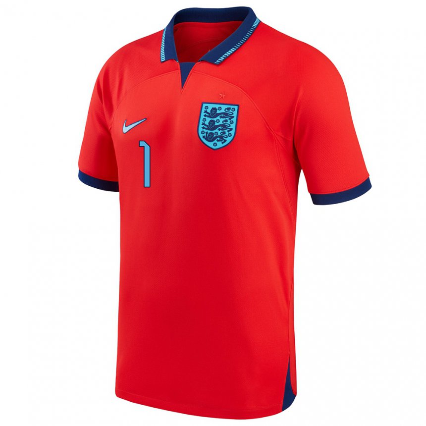 Damen Englische James Beadle #1 Rot Auswärtstrikot Trikot 22-24 T-shirt Belgien