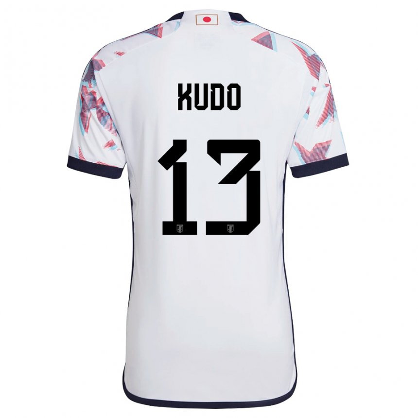 Damen Japanische Kota Kudo #13 Weiß Auswärtstrikot Trikot 22-24 T-shirt Belgien