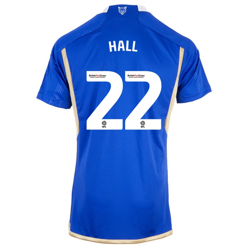 Enfant Maillot Kiernan Dewsbury-Hall #22 Bleu Tenues Domicile 2023/24 T-Shirt Belgique