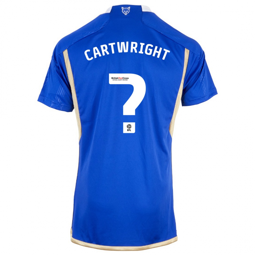 Enfant Maillot Henry Cartwright #0 Bleu Tenues Domicile 2023/24 T-Shirt Belgique