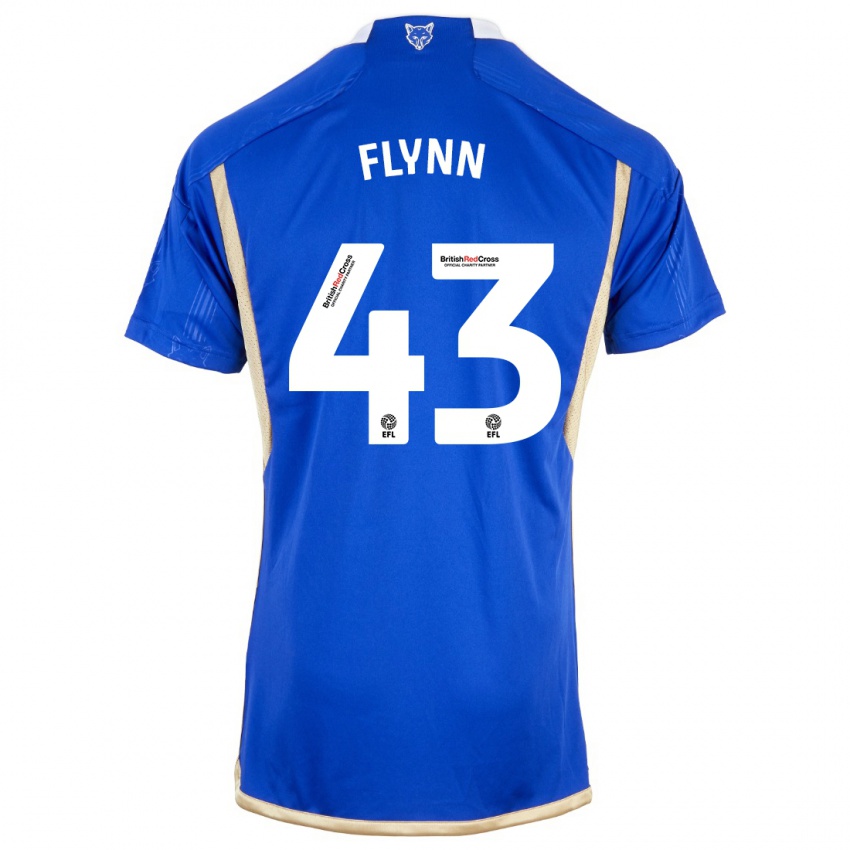 Enfant Maillot Shane Flynn #43 Bleu Tenues Domicile 2023/24 T-Shirt Belgique