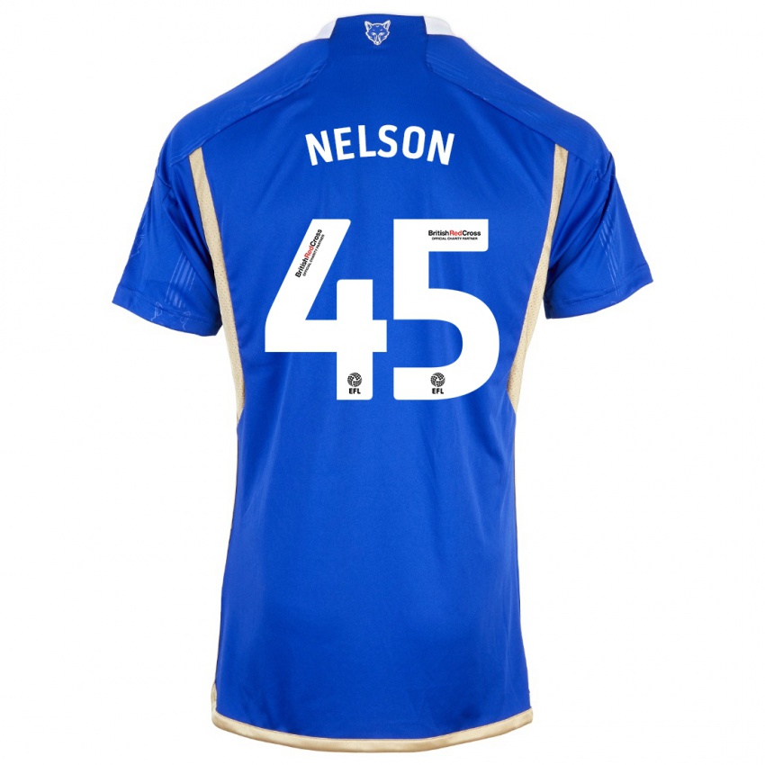 Kinder Ben Nelson #45 Blau Heimtrikot Trikot 2023/24 T-Shirt Belgien