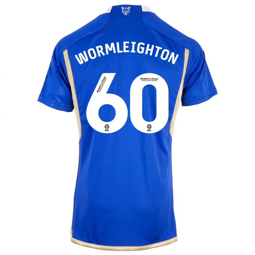 Enfant Maillot Joe Wormleighton #60 Bleu Tenues Domicile 2023/24 T-Shirt Belgique