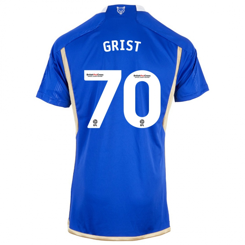Enfant Maillot Ben Grist #70 Bleu Tenues Domicile 2023/24 T-Shirt Belgique