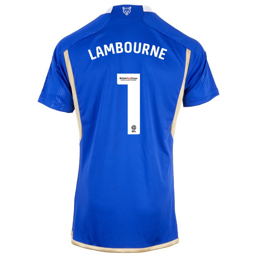 Kinder Demi Lambourne #1 Blau Heimtrikot Trikot 2023/24 T-Shirt Belgien