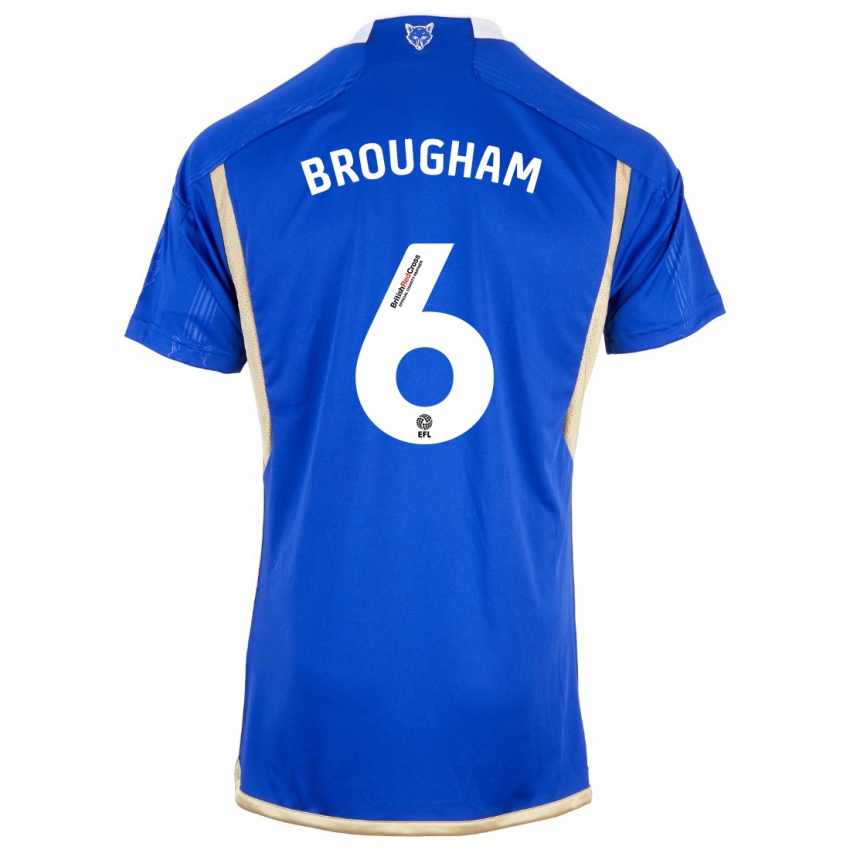 Kinder Georgia Brougham #6 Blau Heimtrikot Trikot 2023/24 T-Shirt Belgien