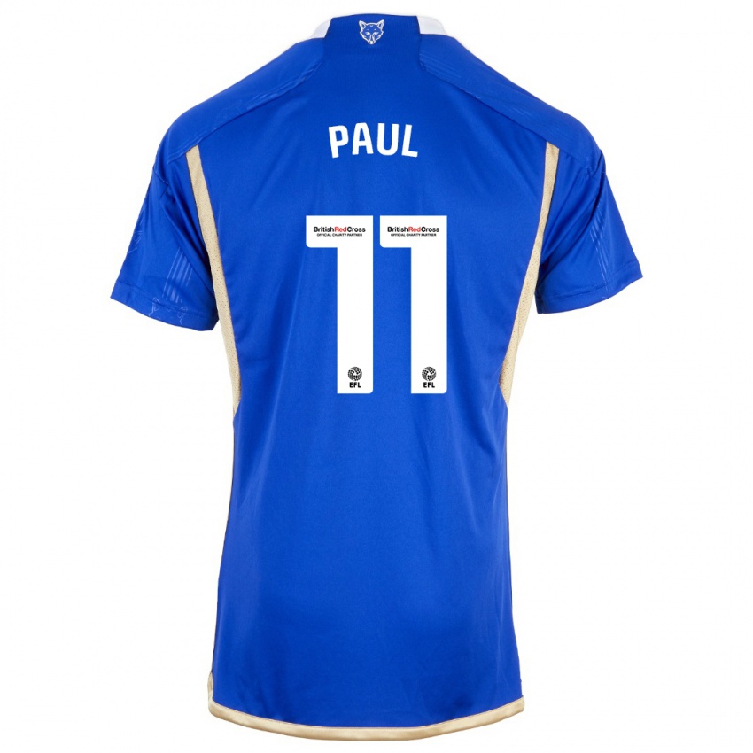 Enfant Maillot Lachante Paul #11 Bleu Tenues Domicile 2023/24 T-Shirt Belgique