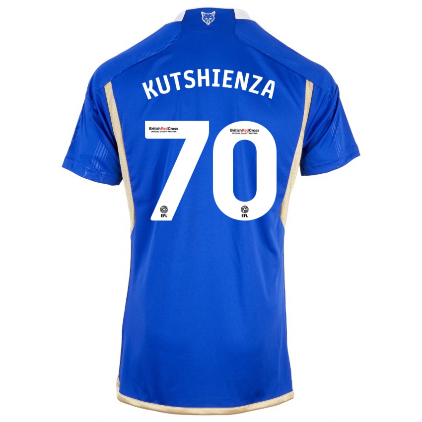 Kinderen Jesper Kutshienza #70 Blauw Thuisshirt Thuistenue 2023/24 T-Shirt België