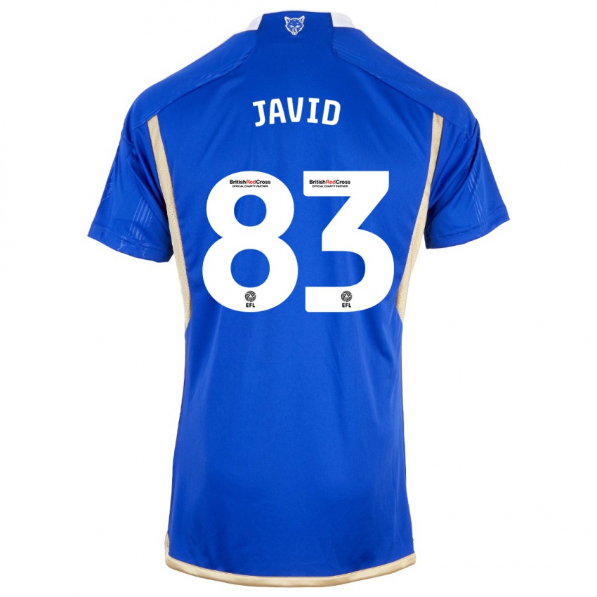 Enfant Maillot Abdullah Javid #83 Bleu Tenues Domicile 2023/24 T-Shirt Belgique