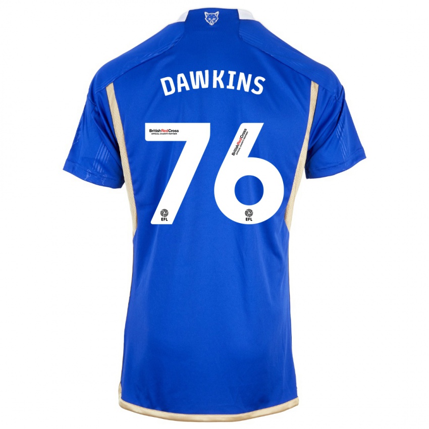 Kinderen Kartell Dawkins #76 Blauw Thuisshirt Thuistenue 2023/24 T-Shirt België