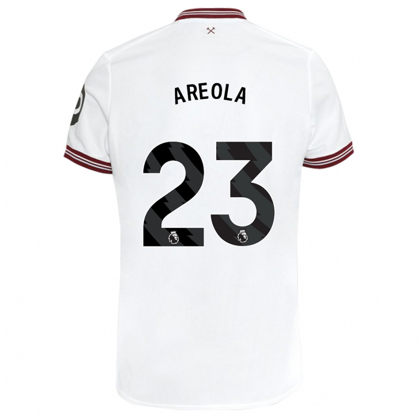 Kinder Alphonse Areola #23 Weiß Auswärtstrikot Trikot 2023/24 T-Shirt Belgien
