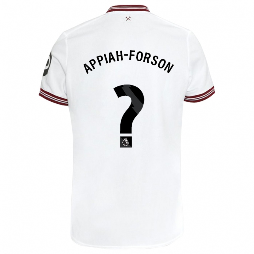 Enfant Maillot Keenan Appiah-Forson #0 Blanc Tenues Extérieur 2023/24 T-Shirt Belgique