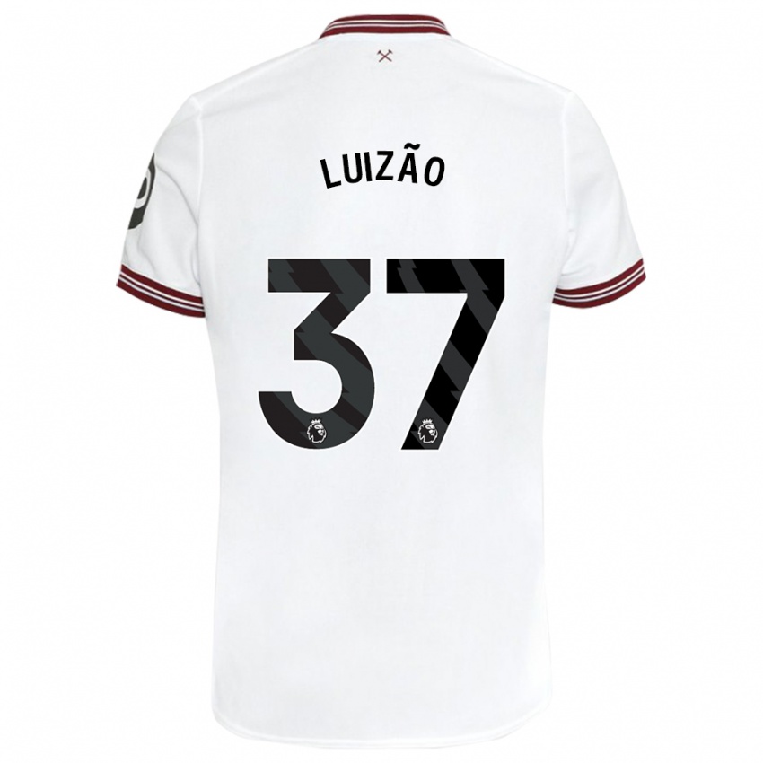 Kinder Luizão #37 Weiß Auswärtstrikot Trikot 2023/24 T-Shirt Belgien