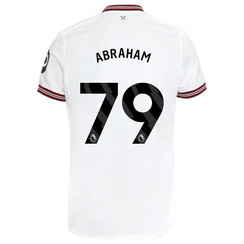 Enfant Maillot Dondre Abraham #79 Blanc Tenues Extérieur 2023/24 T-Shirt Belgique