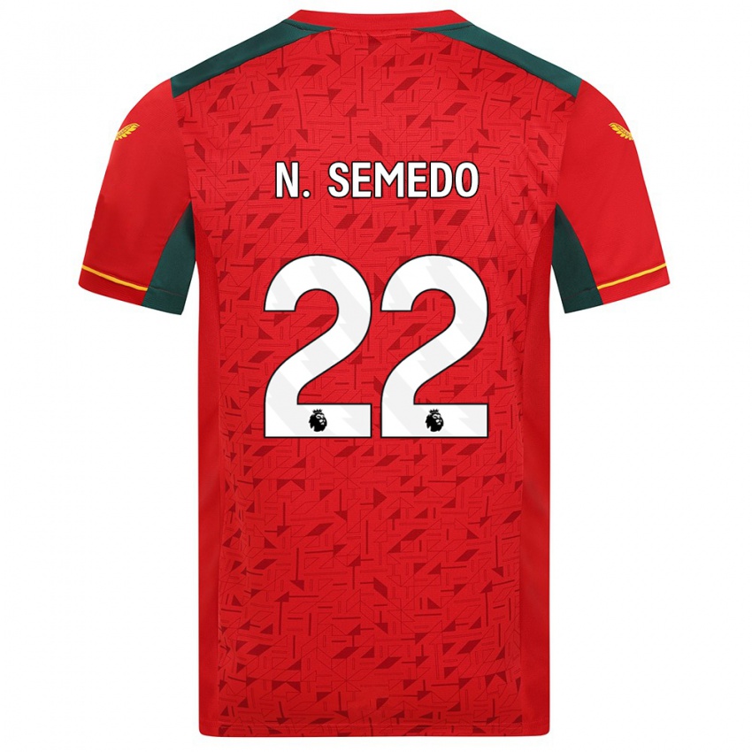 Enfant Maillot Nelson Semedo #22 Rouge Tenues Extérieur 2023/24 T-Shirt Belgique