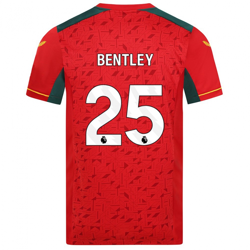 Kinder Daniel Bentley #25 Rot Auswärtstrikot Trikot 2023/24 T-Shirt Belgien