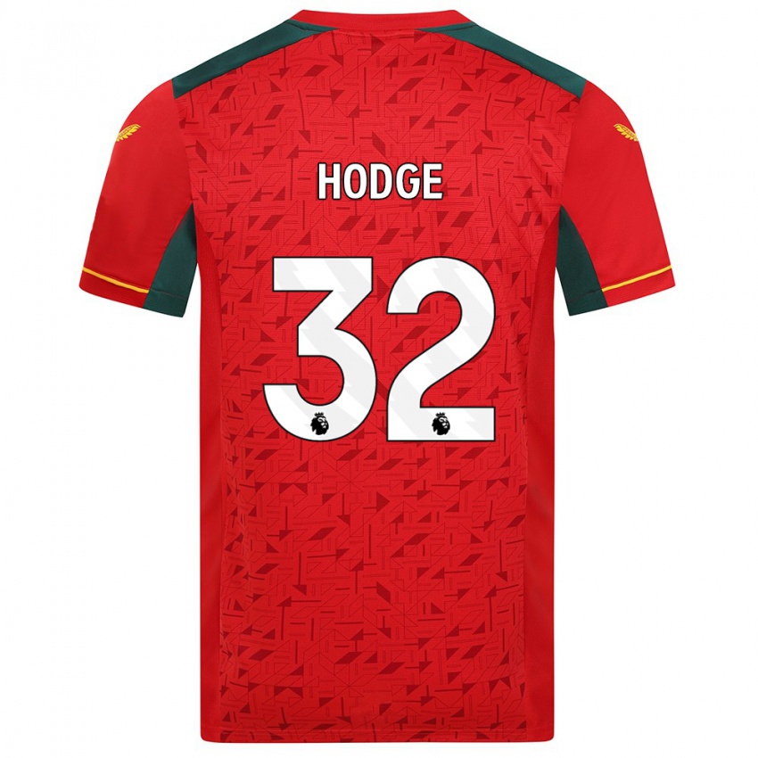 Enfant Maillot Joe Hodge #32 Rouge Tenues Extérieur 2023/24 T-Shirt Belgique